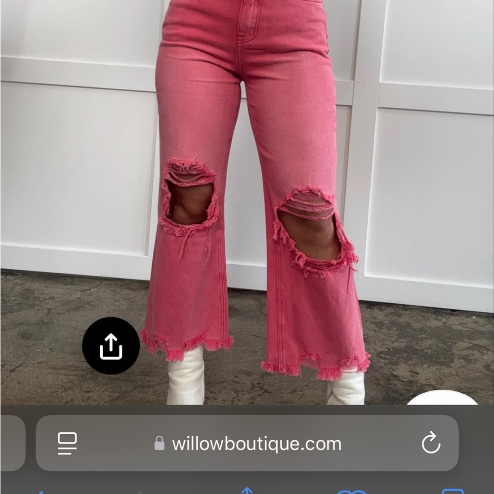 Cute pink jeans
